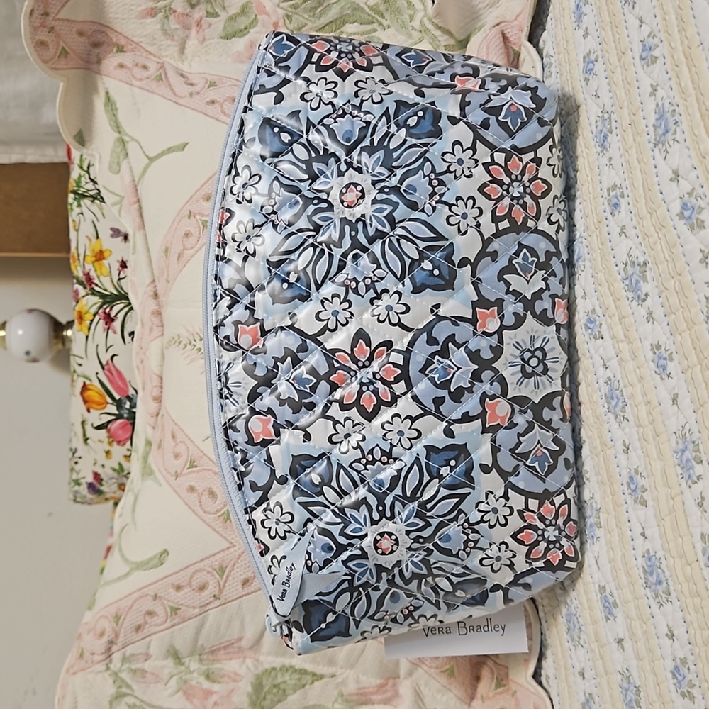 Vera Bradley Lisbon Medallion Vinyl Makeup Bag